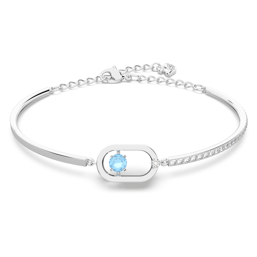 Swarovski Sparkling Dance bracelet, Round cut, Oval shape, Blue