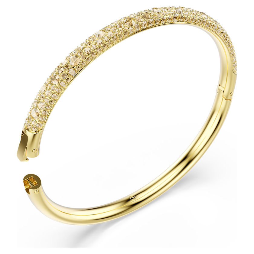 swarovski sublima bangle  snow pav   white  gold tone plated