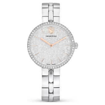 swarovski cosmopolitan watch  swiss made  metal bracelet  silver tone  stainless steel