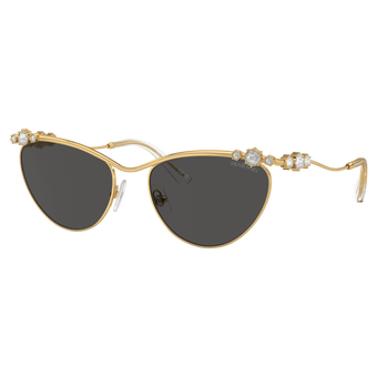 swarovski sunglasses oval shape sk7017 gold tone
