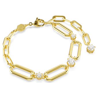 swarovski constella bracelet  white  18k gold finish