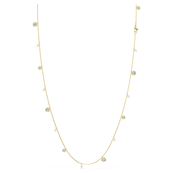 swarovski una angelic strandage  crystal pearl  round cut  white  gold tone plated