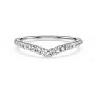 swarovski eternity v band ring  lab grown diamonds 0 25 ct tw  round shape  18k white gold