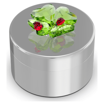 swarovski idyllia clover and ladybug decorative box