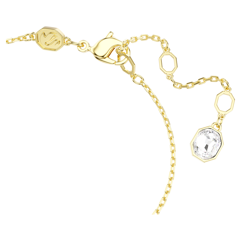 swarovski idyllia bracelet  mixed cuts  flower  multicolored  gold tone plated