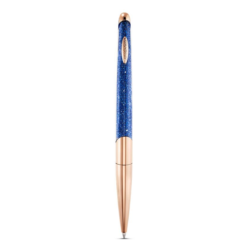 Crystalline Nova Ballpoint Pen, Blue, Rose-gold tone plated