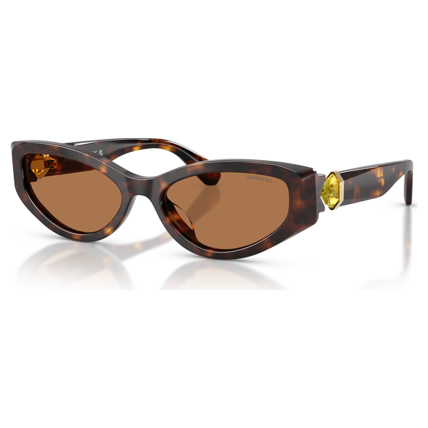 swarovski sunglasses  cat eye shape  sk6045  brown