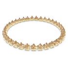 swarovski chroma necklace spike crystals yellow gold tone plated