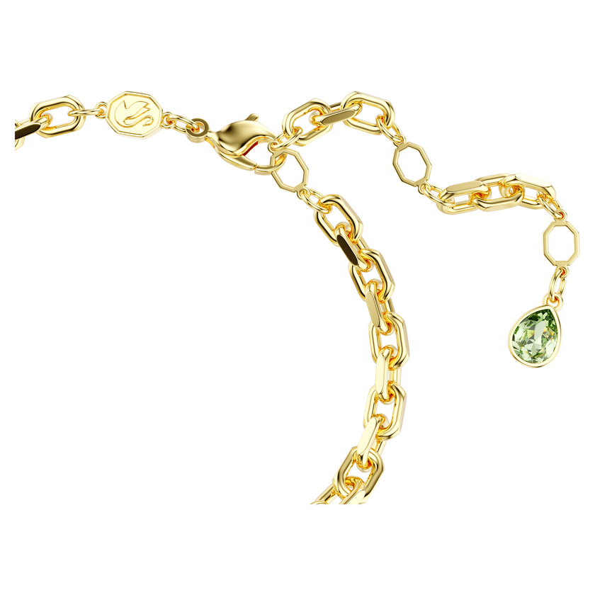 swarovski idyllia bracelet  mixed cuts  flower  multicolored  gold tone plated