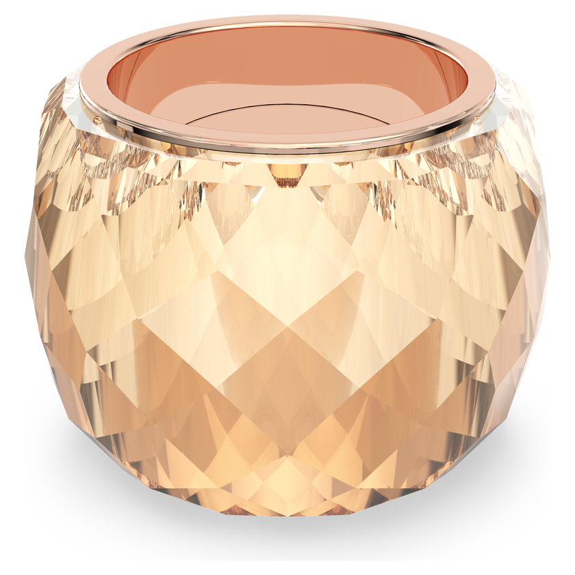 swarovski nirvana ring  pink  rose gold tone pvd