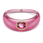 swarovski dulcis choker octagon cut pav pink gold tone plated