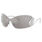Sunglasses, Mask, Swan, SK7020, Silver tone