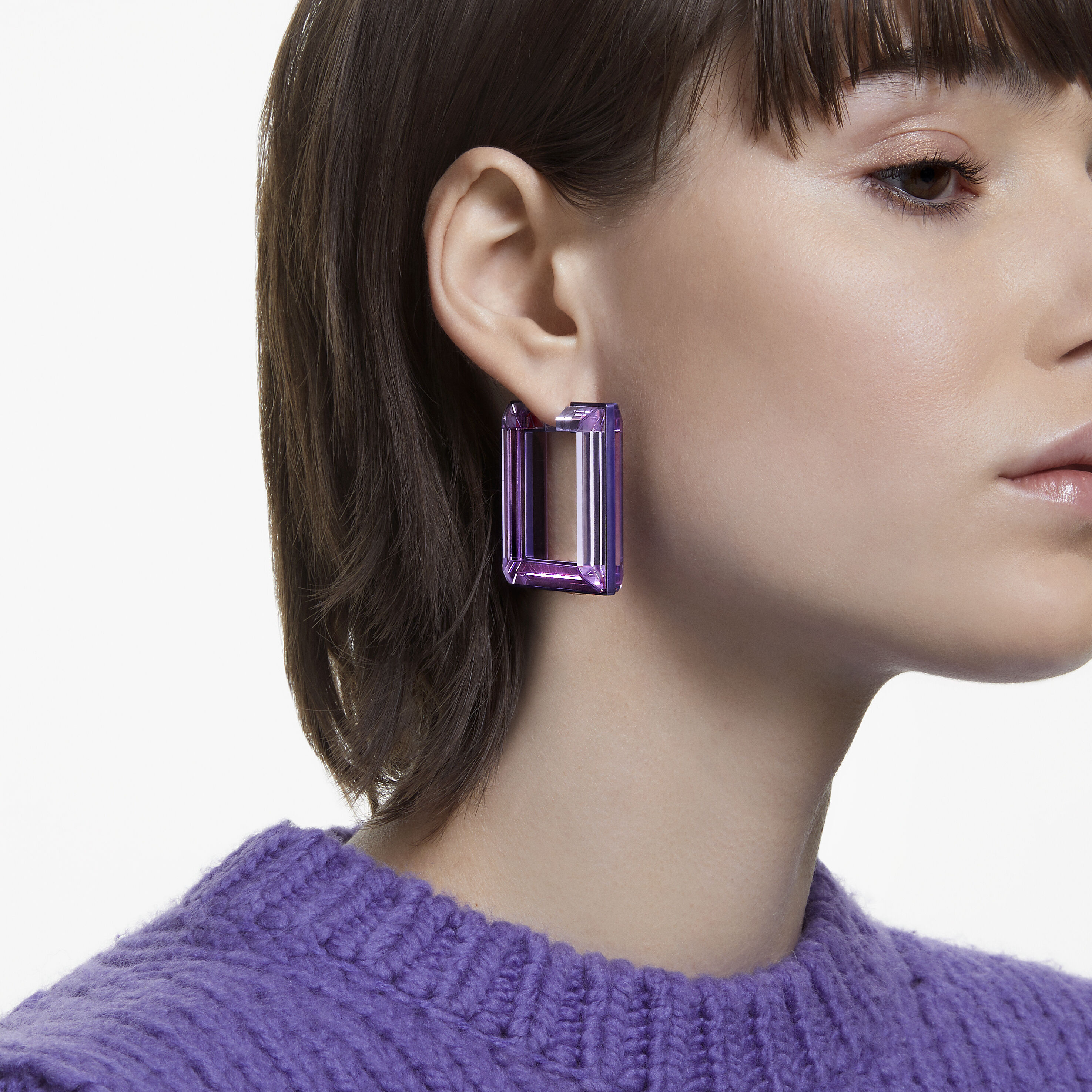 Purple hoops top