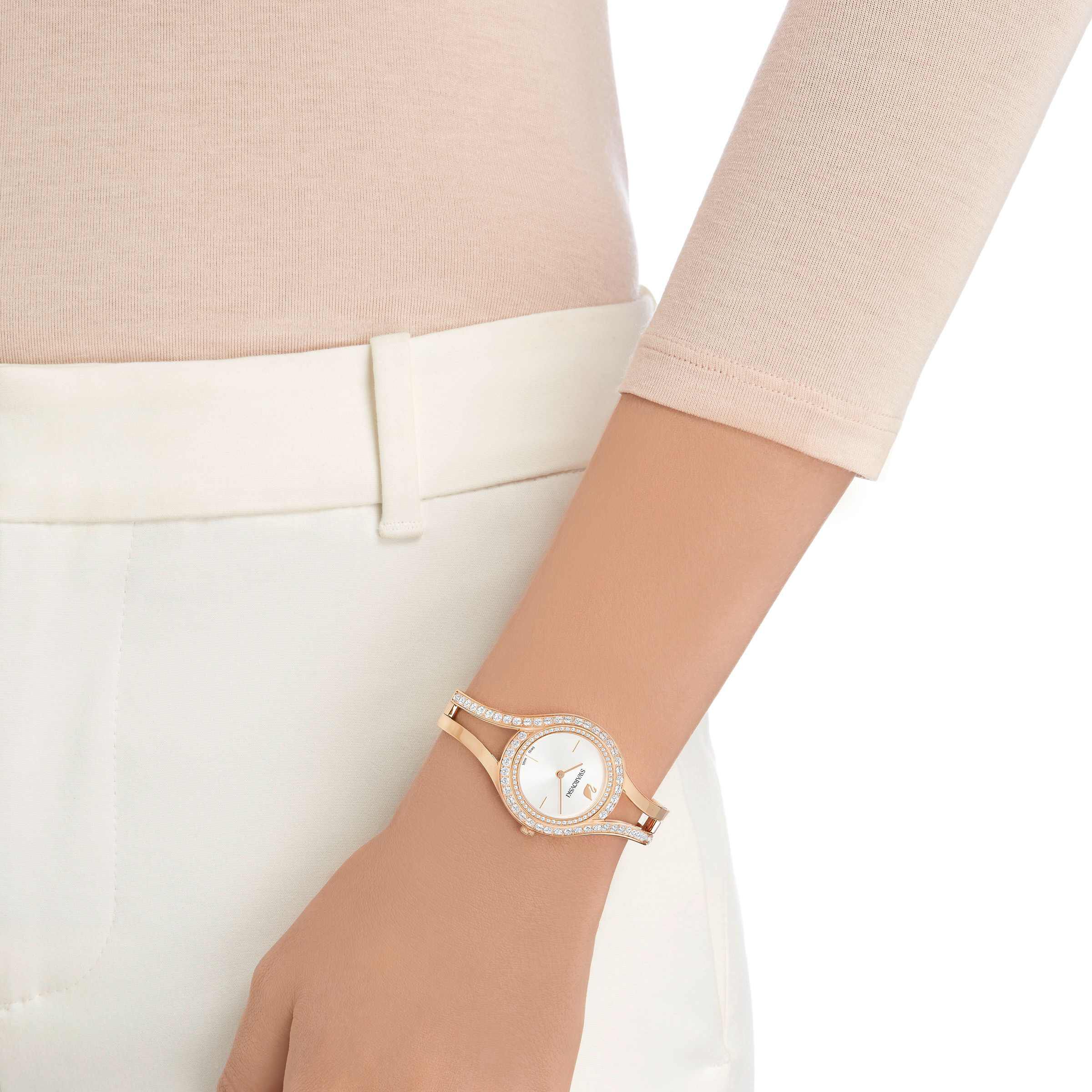 Eternal Watch Metal Bracelet White Rose Gold Tone