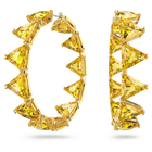 swarovski millenia hoop earrings yellow gold tone plated