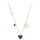 Mickey & Minnie Pendant, Multi-Colored, Rose Gold Plating