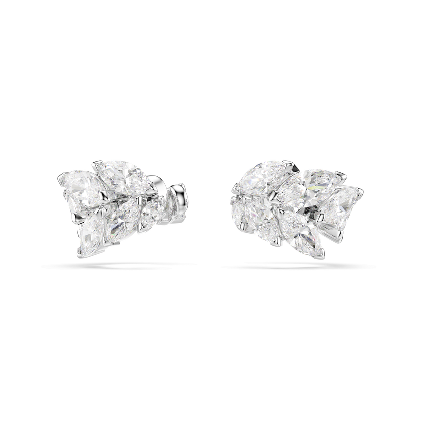 swarovski mesmera ear cuffs  marquise cut  white  rhodium plated