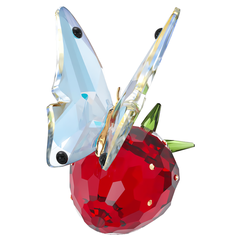 swarovski idyllia butterfly and strawberry