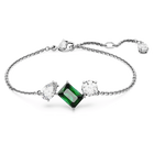 swarovski mesmera bracelet mixed cuts green rhodium plated