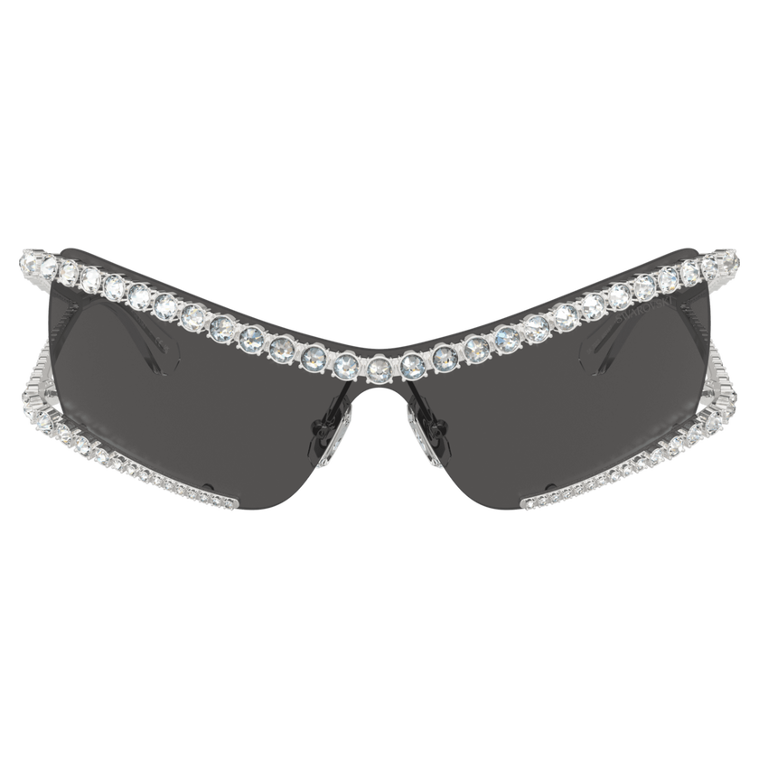 swarovski sunglasses  mask  silver tone