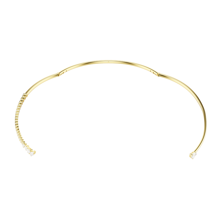 swarovski mesmera choker  mixed cuts  white  18k gold finish