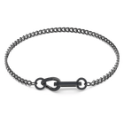 swarovski dextera necklace pav mixed links black ruthenium plated
