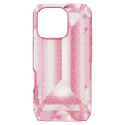 swarovski high smartphone case crystal print motif iphone 16 pro pink