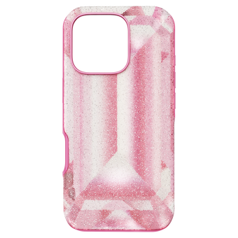 swarovski high smartphone case crystal print motif iphone 16 pro pink