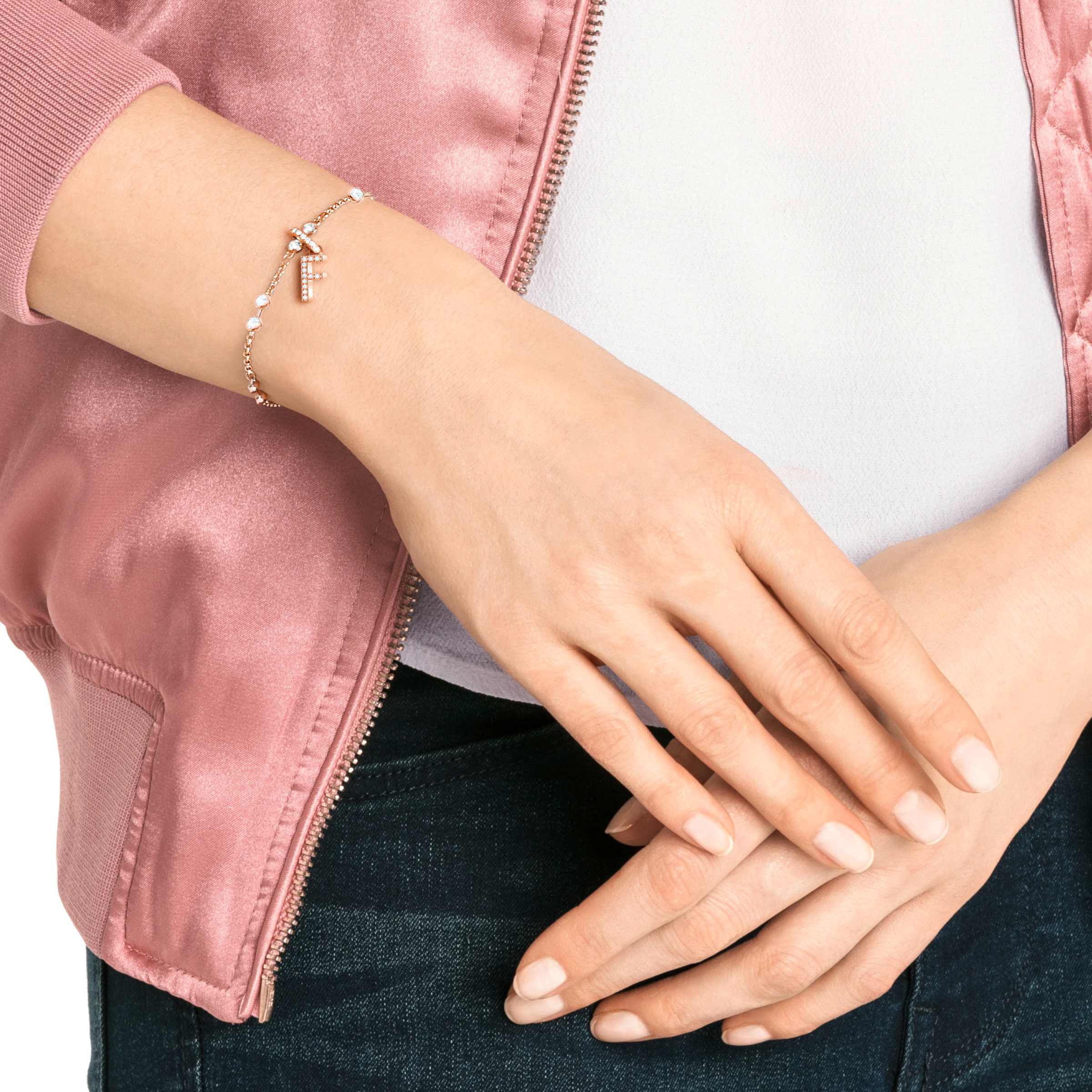 Buy Swarovski Swarovski Remix Collection Charm F White Rose Gold Plating