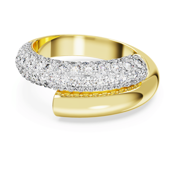 swarovski dextera cocktail ring white gold tone plated