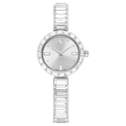 swarovski matrix bangle watch swiss made crystal bracelet silver tone stainless steel