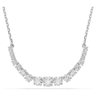 swarovski matrix necklace gradient of round cuts white rhodium plated
