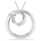 swarovski matrix pendant baguette cut white rhodium plated