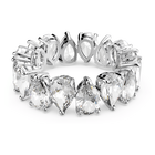 swarovski matrix vittore ring drop cut white rhodium plated