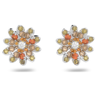 Eternal Flower stud earrings, Flower, Multicolored, Mixed metal finish