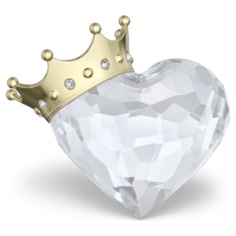 swarovski symbolica heart with crown