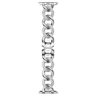 swarovski chain strap for apple watch 40mm 41mm silver tone stainless steel