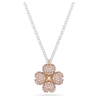 swarovski latisha pendant flower pink mixed metal finish