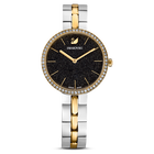 Cosmopolitan watch, Metal bracelet, Black, Gold-tone finish