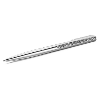 swarovski crystal shimmer ballpoint pen silver tone chrome plated