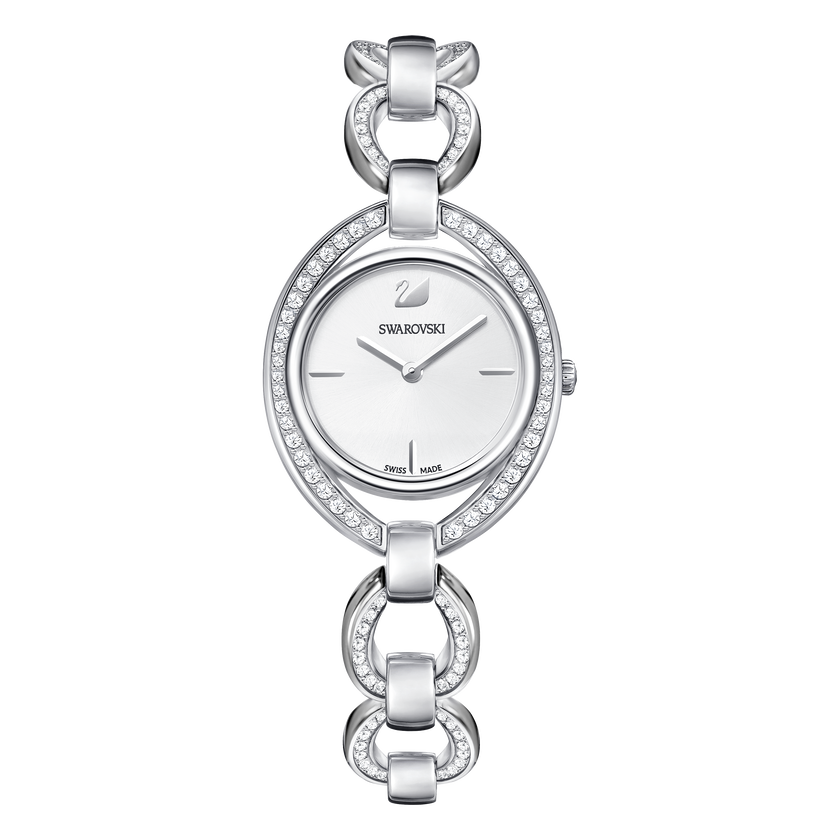 Stella Watch, Metal Bracelet, White, Stainless Steel