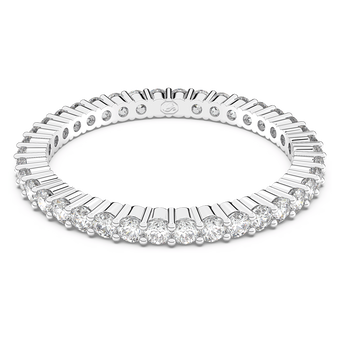 swarovski matrix vittore ring round cut white silver tone finish