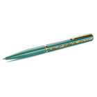 swarovski crystal shimmer glide ballpoint pen green green lacquered gold tone plated