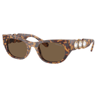 swarovski sunglasses oval shape sk6022 brown