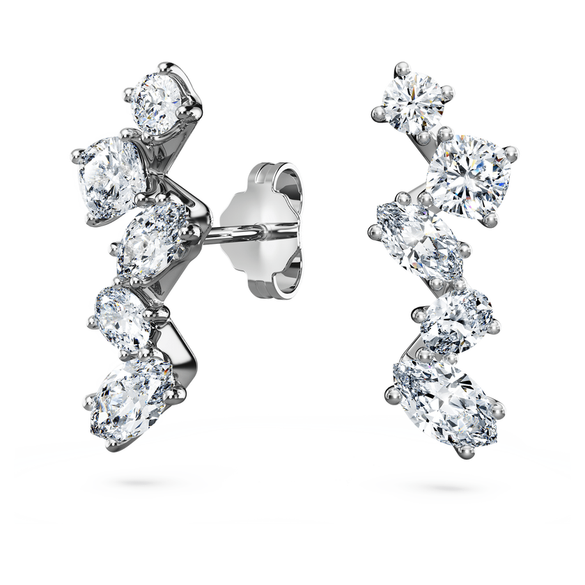 swarovski galaxy ear cuffs  laboratory grown diamonds 1 25 ct tw  18k white gold