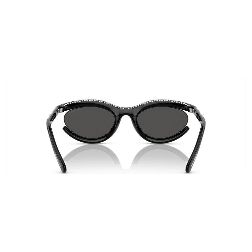 swarovski sunglasses  oval shape  sk6006  black