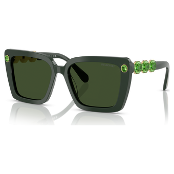 swarovski sunglasses  square shape  sk6032  green