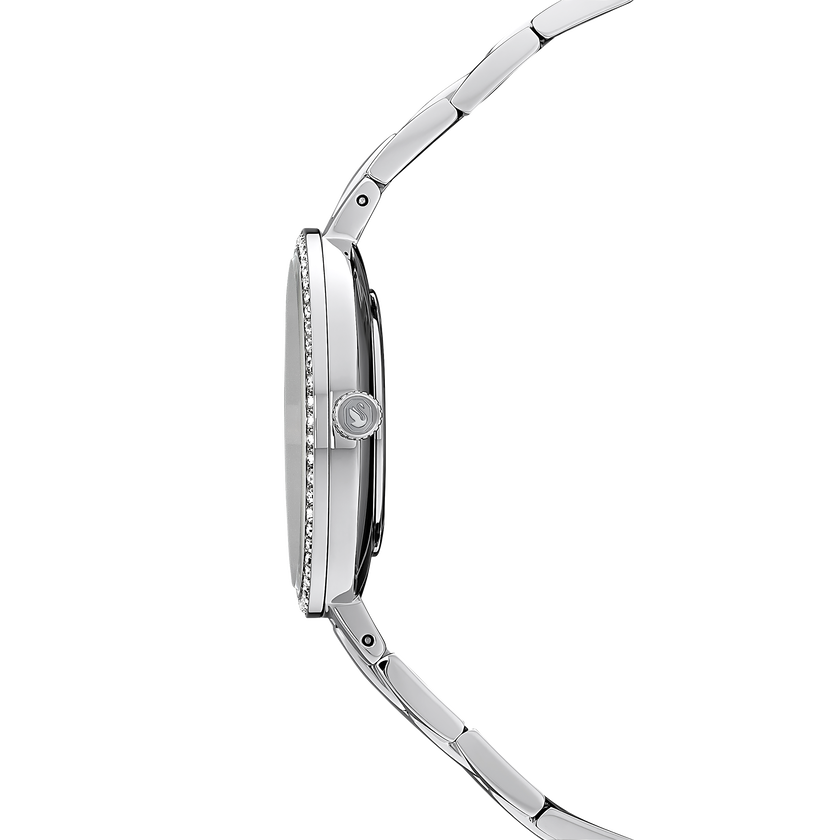 swarovski cosmopolitan watch  swiss made  metal bracelet  silver tone  stainless steel