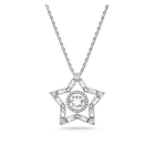 swarovski stella pendant white rhodium plated