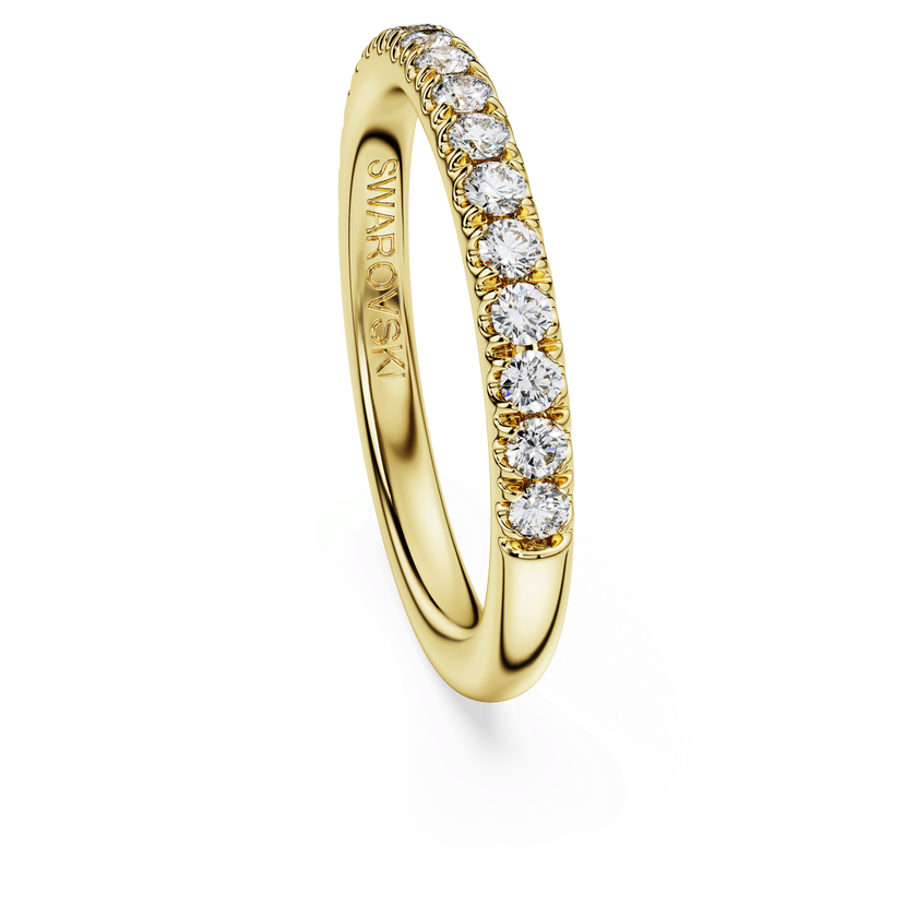 swarovski eternity band ring  laboratory grown diamonds 0 4 ct tw  18k yellow gold